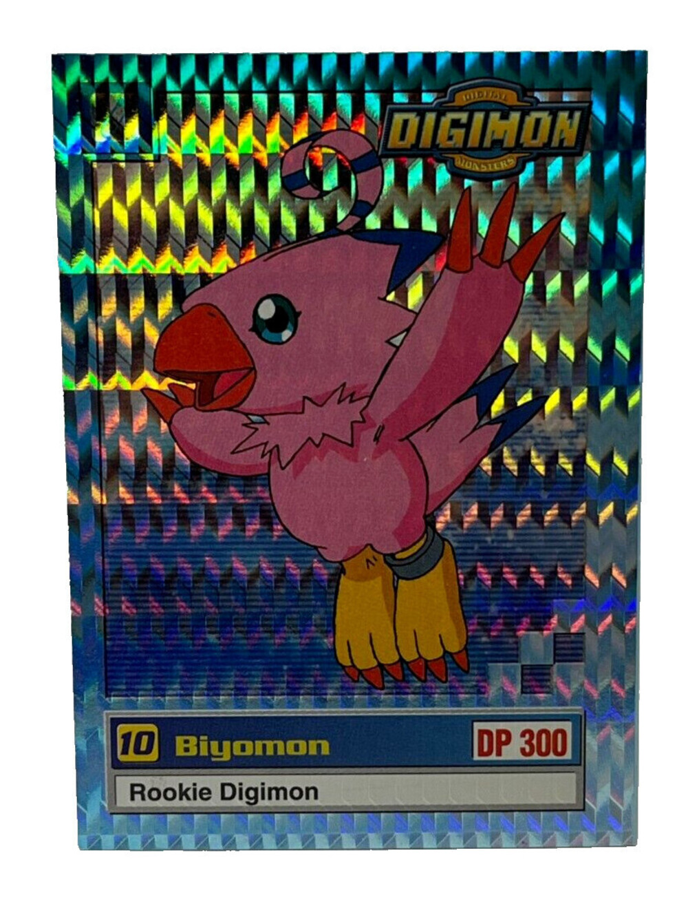 Digimon #10 Biyomon Rookie Holographic Card 13/34 Upper Deck 2000